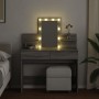 Tocador con luces LED color gris Sonoma 100x40x130 cm by , Bedroom Dressers - Ref: Foro24-848204, Price: 144,92 €, Discount: %