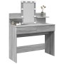 Tocador con luces LED color gris Sonoma 100x40x130 cm by , Bedroom Dressers - Ref: Foro24-848204, Price: 144,92 €, Discount: %