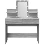 Tocador con luces LED color gris Sonoma 100x40x130 cm by , Bedroom Dressers - Ref: Foro24-848204, Price: 144,92 €, Discount: %