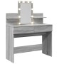 Tocador con luces LED color gris Sonoma 100x40x130 cm by , Bedroom Dressers - Ref: Foro24-848204, Price: 144,92 €, Discount: %