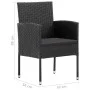 9-teiliges schwarzes Garten-Ess-Set von vidaXL, Gartensets - Ref: Foro24-3067931, Preis: 714,44 €, Rabatt: %