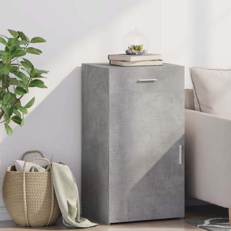 Aparador de madera de ingeniería gris hormigón 50x42,5x93 cm by , Sideboards - Ref: Foro24-846295, Price: 103,67 €, Discount: %