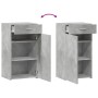 Aparador de madera de ingeniería gris hormigón 50x42,5x93 cm by , Sideboards - Ref: Foro24-846295, Price: 103,67 €, Discount: %