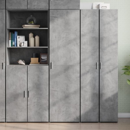 Aparador de madera de ingeniería gris hormigón 50x42,5x185 cm von , Sideboards - Ref: Foro24-3281416, Preis: 159,38 €, Rabatt: %
