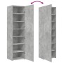 Aparador de madera de ingeniería gris hormigón 50x42,5x185 cm von , Sideboards - Ref: Foro24-3281416, Preis: 159,38 €, Rabatt: %