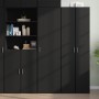 Aparador de madera de ingeniería negro 50x42,5x185 cm by , Sideboards - Ref: Foro24-3281414, Price: 180,47 €, Discount: %