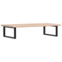 Estante de lavabo de pared de acero y madera maciza de roble de , Tocadores de baño - Ref: Foro24-3302385, Precio: 98,75 €, D...