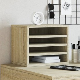 Organizador escritorio madera color roble Sonoma 36x26x29,5 cm von , Klassifizierung und Organisation - Ref: Foro24-848047, P...