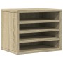 Organizador escritorio madera color roble Sonoma 36x26x29,5 cm de , Clasificación y organización - Ref: Foro24-848047, Precio...