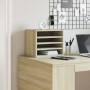 Organizador escritorio madera color roble Sonoma 36x26x29,5 cm de , Clasificación y organización - Ref: Foro24-848047, Precio...