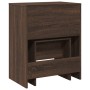 Tocador con taburete marrón roble 60x40x113,5 cm von , Schlafzimmerkommoden - Ref: Foro24-848219, Preis: 111,07 €, Rabatt: %
