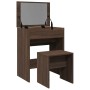 Tocador con taburete marrón roble 60x40x113,5 cm von , Schlafzimmerkommoden - Ref: Foro24-848219, Preis: 111,07 €, Rabatt: %