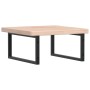 Estante de lavabo de pared de acero y madera maciza de roble by , bathroom vanities - Ref: Foro24-3302469, Price: 120,07 €, D...