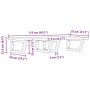 Estante de lavabo de pared de acero y madera maciza de haya by , bathroom vanities - Ref: Foro24-3302455, Price: 147,39 €, Di...