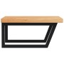 Estante de lavabo de pared de acero y madera maciza de roble by , bathroom vanities - Ref: Foro24-3302495, Price: 141,05 €, D...