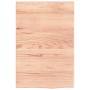 Estante de lavabo de pared de acero y madera maciza de roble de , Tocadores de baño - Ref: Foro24-3302559, Precio: 67,84 €, D...