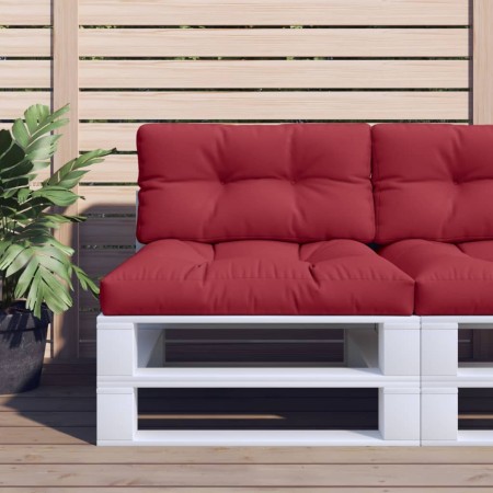Cojín para sofá de palets de tela rojo tinto 80x40x12 cm von , Kissen für Stühle und Sofas - Ref: Foro24-360610, Preis: 22,91...