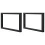 Soportes estante de lavabo 2 uds rectangular acero negro von , Stützen und Querstangen - Ref: Foro24-4007274, Preis: 45,38 €,...