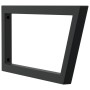 Soportes estante de lavabo 2 unidades trapecio acero negro by , Supports and crossbars - Ref: Foro24-4007288, Price: 41,21 €,...