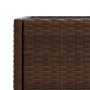 Jardinera con estante ratán sintético marrón by , Pots and planters - Ref: Foro24-366388, Price: 65,59 €, Discount: %
