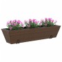Jardineras con ganchos 2 unidades ratán sintético marrón by , Pots and planters - Ref: Foro24-366405, Price: 78,80 €, Discoun...