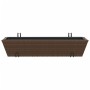 Jardineras con ganchos 2 unidades ratán sintético marrón by , Pots and planters - Ref: Foro24-366405, Price: 78,80 €, Discoun...