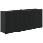 Jardinera con 2 maceteros de ratán sintético negra 90x20x40 cm von , Töpfe und Pflanzgefäße - Ref: Foro24-366407, Preis: 88,7...