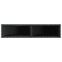 Jardinera con 2 maceteros de ratán sintético negra 90x20x40 cm von , Töpfe und Pflanzgefäße - Ref: Foro24-366407, Preis: 88,7...