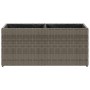 Jardinera de jardín con 2 maceteros ratán PE gris 72x30x32 cm von , Töpfe und Pflanzgefäße - Ref: Foro24-366424, Preis: 47,36...