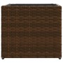 Jardinera de ratán sintético marrón 36x30x32 cm by , Pots and planters - Ref: Foro24-366426, Price: 41,42 €, Discount: %