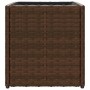 Jardinera de ratán sintético marrón 36x30x32 cm by , Pots and planters - Ref: Foro24-366426, Price: 41,42 €, Discount: %
