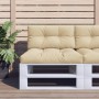 Cojín para sofá de palets de tela beige 80x40x12 cm by , Cushions for chairs and sofas - Ref: Foro24-360604, Price: 29,34 €, ...
