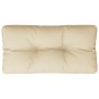 Cojín para sofá de palets de tela beige 80x40x12 cm by , Cushions for chairs and sofas - Ref: Foro24-360604, Price: 29,34 €, ...