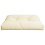 Cojín para sofá de palets tela crema 80x80x12 cm by , Cushions for chairs and sofas - Ref: Foro24-360493, Price: 39,88 €, Dis...
