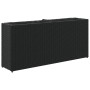 Jardineras con 2 maceteros 2 uds ratán PE negro 90x20x40 cm by , Pots and planters - Ref: Foro24-3210513, Price: 166,60 €, Di...