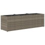 Jardineras con 3 maceteros 2 uds ratán PE gris 105x30x32 cm by , Pots and planters - Ref: Foro24-3210524, Price: 144,28 €, Di...