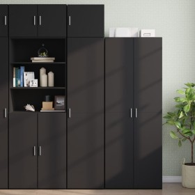 Armario estrecho madera de ingeniería negro 45x42,5x225 cm de , Aparadores - Ref: Foro24-3281288, Precio: 225,05 €, Descuento: %