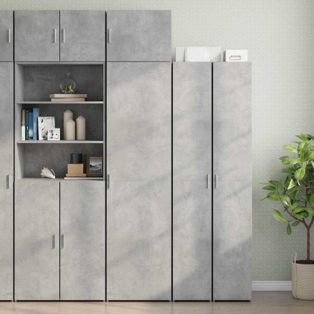 Armario estrecho madera ingeniería gris hormigón 50x42,5x225 cm by , Sideboards - Ref: Foro24-3281304, Price: 199,57 €, Disco...