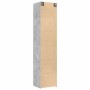 Armario estrecho madera ingeniería gris hormigón 50x42,5x225 cm