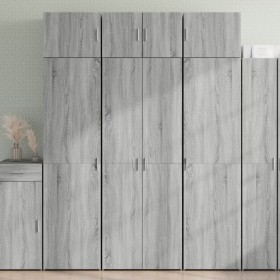 Armario de madera ingeniería gris Sonoma 70x42,5x225 cm by , Sideboards - Ref: Foro24-3281327, Price: 232,97 €, Discount: %