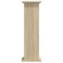 Soportes de plantas madera ingeniería roble Sonoma 33x33x100 cm by , Pot stands - Ref: Foro24-852980, Price: 51,81 €, Discoun...