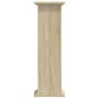 Soportes de plantas madera ingeniería roble Sonoma 33x33x100 cm by , Pot stands - Ref: Foro24-852980, Price: 51,81 €, Discoun...