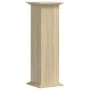 Soportes de plantas madera ingeniería roble Sonoma 33x33x100 cm