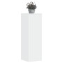 Soportes de plantas 2 uds madera ingeniería blanco 33x33x100 cm