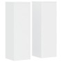 Soportes de plantas 2 uds madera ingeniería blanco 33x33x100 cm by , Pot stands - Ref: Foro24-3307882, Price: 131,19 €, Disco...