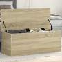 Caja de almacenaje madera ingeniería roble sonoma 90x35x35 cm by , Storage trunks - Ref: Foro24-840683, Price: 65,59 €, Disco...