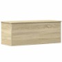 Caja de almacenaje madera ingeniería roble sonoma 90x35x35 cm by , Storage trunks - Ref: Foro24-840683, Price: 65,59 €, Disco...