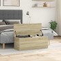 Caja de almacenaje madera ingeniería roble sonoma 90x35x35 cm by , Storage trunks - Ref: Foro24-840683, Price: 65,59 €, Disco...
