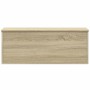 Caja de almacenaje madera ingeniería roble sonoma 90x35x35 cm by , Storage trunks - Ref: Foro24-840683, Price: 65,59 €, Disco...