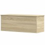 Caja de almacenaje madera ingeniería roble sonoma 90x35x35 cm by , Storage trunks - Ref: Foro24-840683, Price: 65,59 €, Disco...